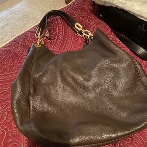 All leather purse